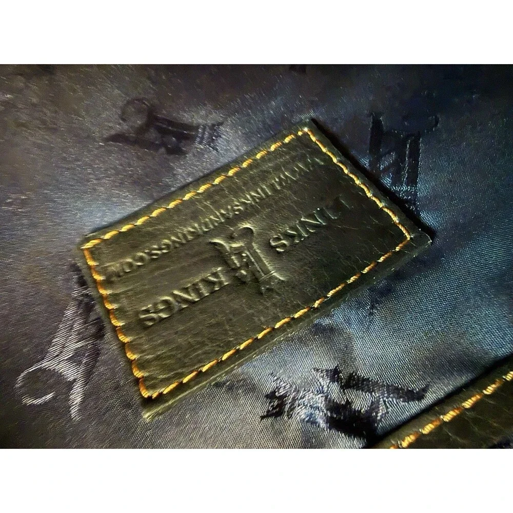 Links And Kings Crown Backpack Crown Black‎ Leather Collection New With Tags